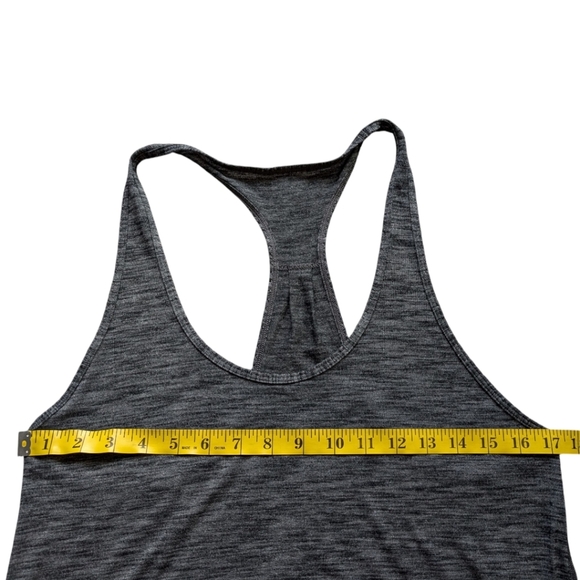 Lululemon 105 F Singlet Active Run Yoga Athletic Women 10 Heathered Black 12/14 - Picture 8 of 9